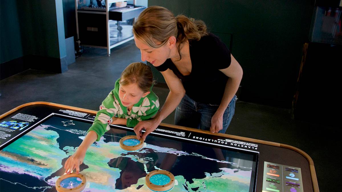 Woman and Child at Exploratorium - San Francisco, California, USA