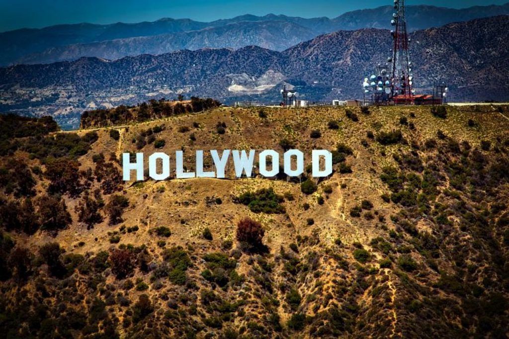 hollywood sign on hillside