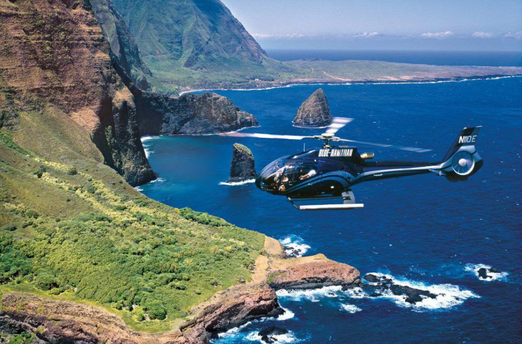 A helicopter tour is also among the best things to do in Maui