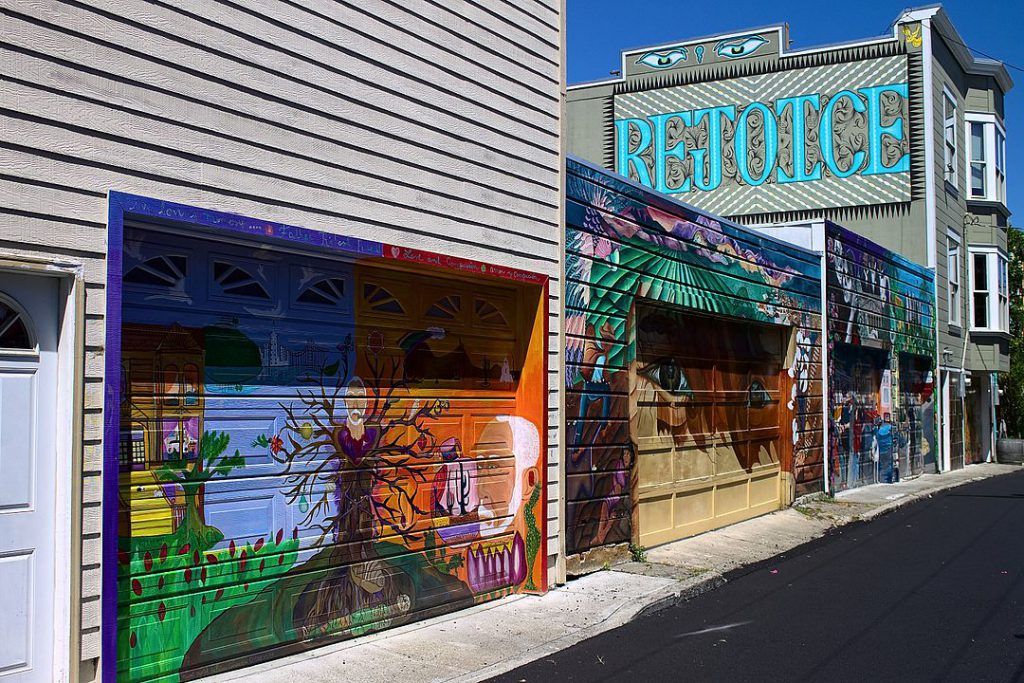 Check out Balmy Alley, filled with San Francisco hidden gems and murals